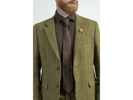 10 kolekce kachna kravata tmavě zelená magenta magenta 3
