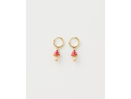 enamel mushroom huggie earrings by fable england 39965028679924 1200x1500