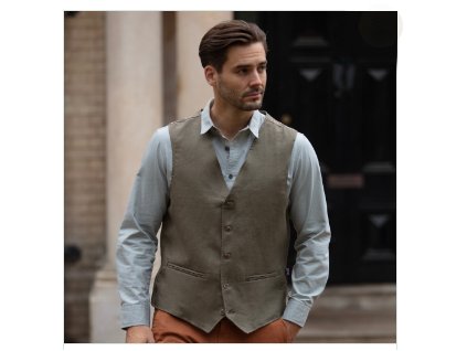 Baird McNutt Irish Linen Corbet Waistcoat