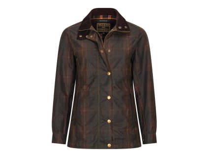 delamere wax jacket hunter brown 1