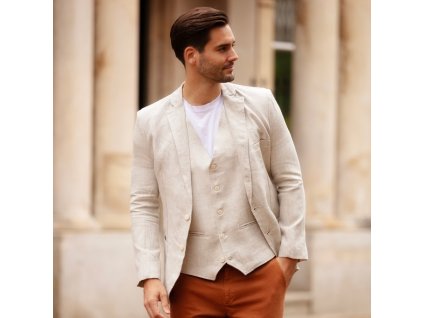 Banbridge blazer oatmeal model