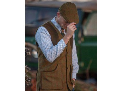 Berston gilet red stripe model