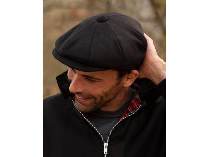 bridgemoor baker boy cap black model