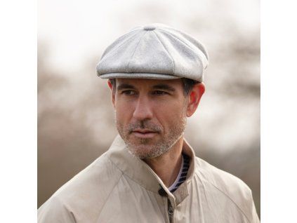 bridgemoor baker boy cap slate grey model