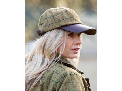hoaden baseball cap beige tweed model