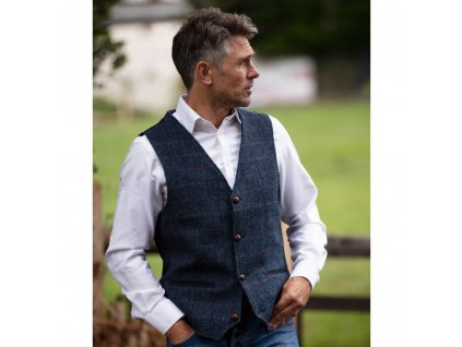 dalston waistcoat royal blue model