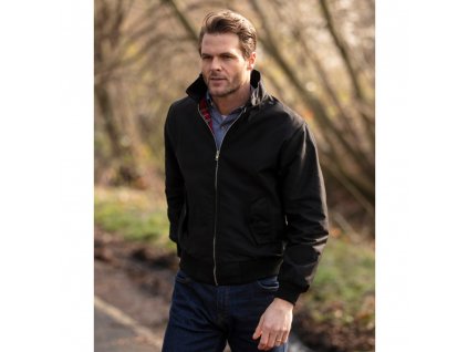 harrington jacket black model