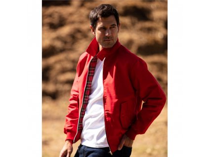 harrington jacket red model