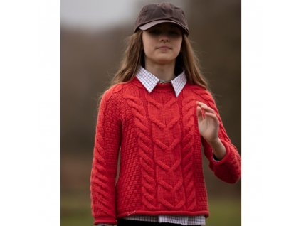 hopton jumper poppy red model