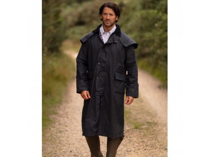 wax stockman cape coat navy model