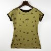 35 kolekce prase triko dámské světle zelená hnědá 3