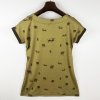 35 kolekce prase triko dámské světle zelená hnědá 4