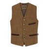 alcott waistcoat brown tweed 1