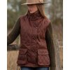 haxby gilet chestnut brown model 1