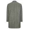 Owen Mid Length Coat Olive Wide Herringbone 3