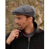 bridgemoor baker boy cap grey model