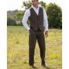 Mens H.T. Sandlow Trousers Clinton Brown Model scaled