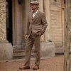 Mens H.T. Sandlow Trousers White Sand Model