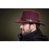Jack Murphy klobouk Boston Wool Felt Hat / Leather Band vínový