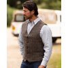 dalston waistcoat clinton brown model