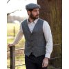 dalston waistcoat steel grey model