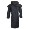 wax stockman cape coat navy 5