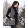 elmore gilet pebble grey model