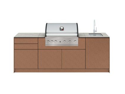 Zahradna kuchyna FoxyS Eleexa hrdzava RUST Set 1