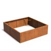 Cortenovy kvetinac FoxyS CUBE Free 2000x2000x600 CAW1.2