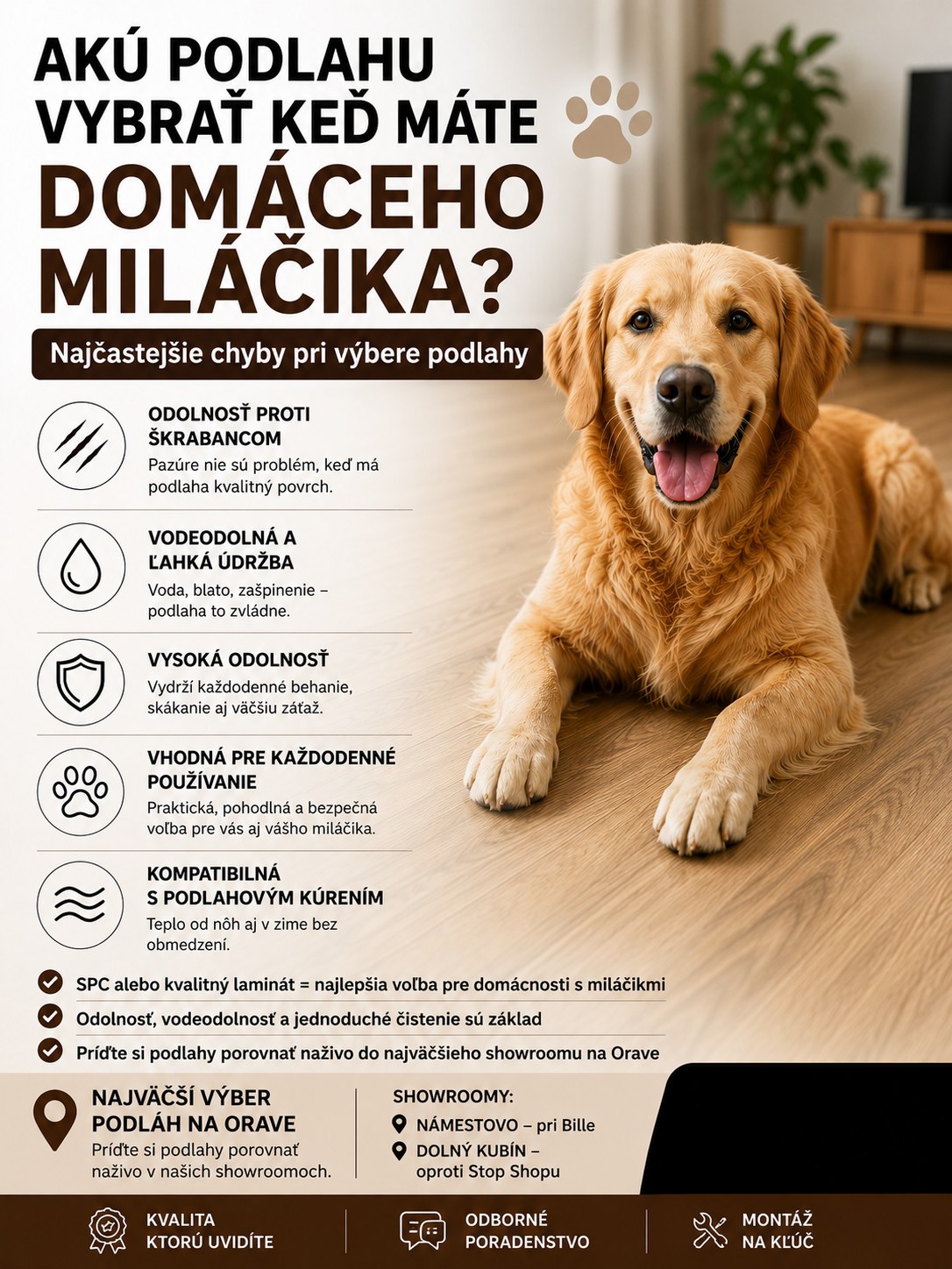 Najlepšia podlaha pre domácich miláčikov? Pozor na tieto chyby