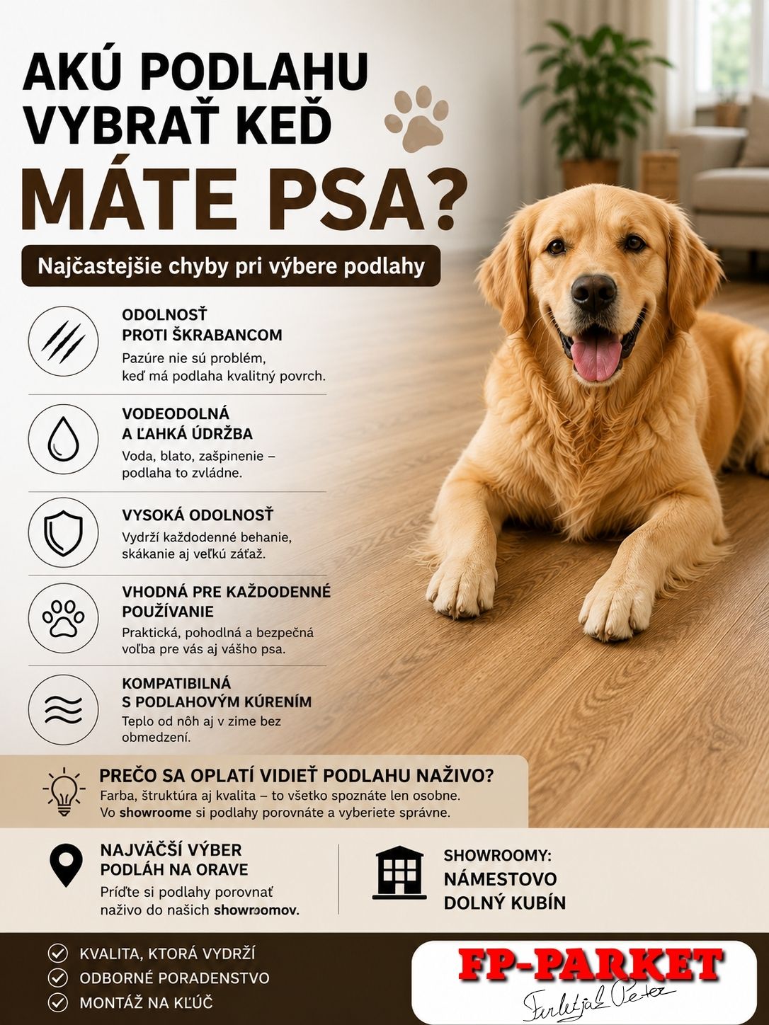 Najlepšia podlaha pre domácich miláčikov? Pozor na tieto chyby