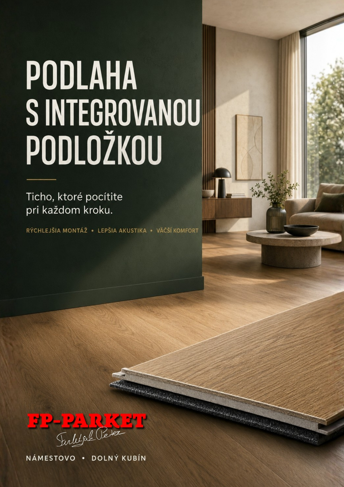Podlaha s integrovanou podložkou – výhody a dôležité rozdiely