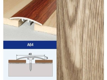 Podlahovy profil Effector A64 prechod nalepovaci 40 Dub Anticky
