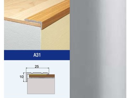 #EFFECTOR A31 SCHOD 25X10 STRIEBRO 1,8 M