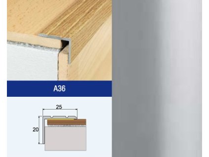 #EFFECTOR A36 SCHOD 25X20 STRIEBRO 1,8 M