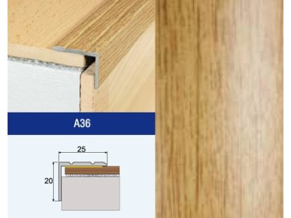 #EFFECTOR A36 SCHOD 25X20 DUB JASNY 2,7 M
