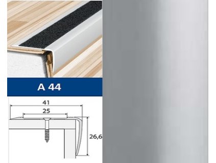 *EFFECTOR A44 SCHOD 41X26,6 STRIEBRO 0,9 M