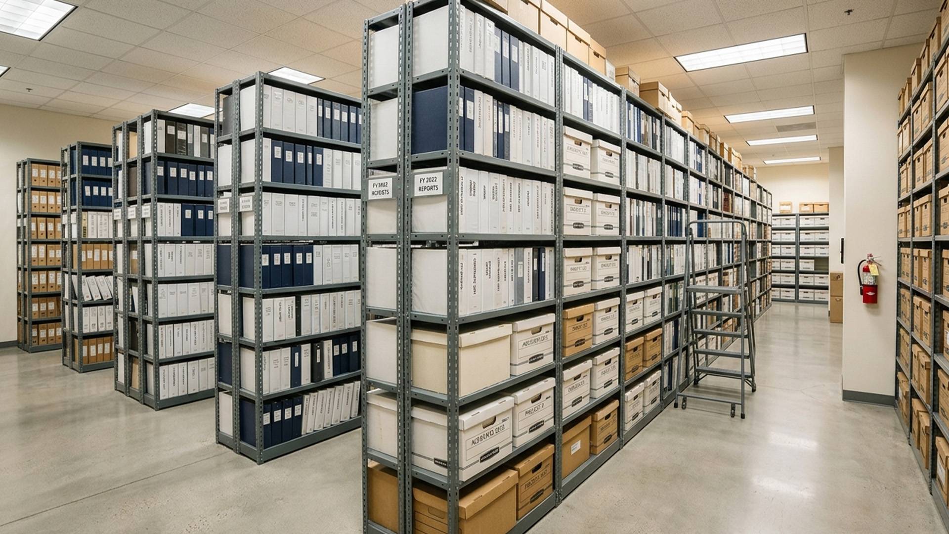 Jak vybavit firemní archiv: průvodce výběrem archivních regálů