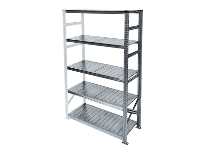 10469 14 kovovy policovy regal 1972x600x400 mm 5 polic pridavny