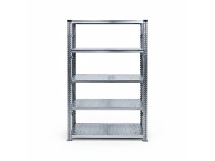 FP SYSTEMS – Kovový policový regál, 2500x600x320 mm, 5 polic, přídavný, pozink