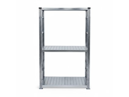FP SYSTEMS – Kovový policový regál, 1972x1050x320 mm, 3 police, přídavný, pozink