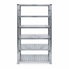 FP SYSTEMS – Kovový policový regál, 2500x600x800 mm, 6 polic, přídavný, pozink
