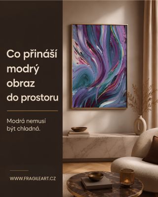 Jsou obrazy, které prostor rozzáří. A potom jsou obrazy, které ho ztiší. V hlubinách do interiéru přináší hloubku,...