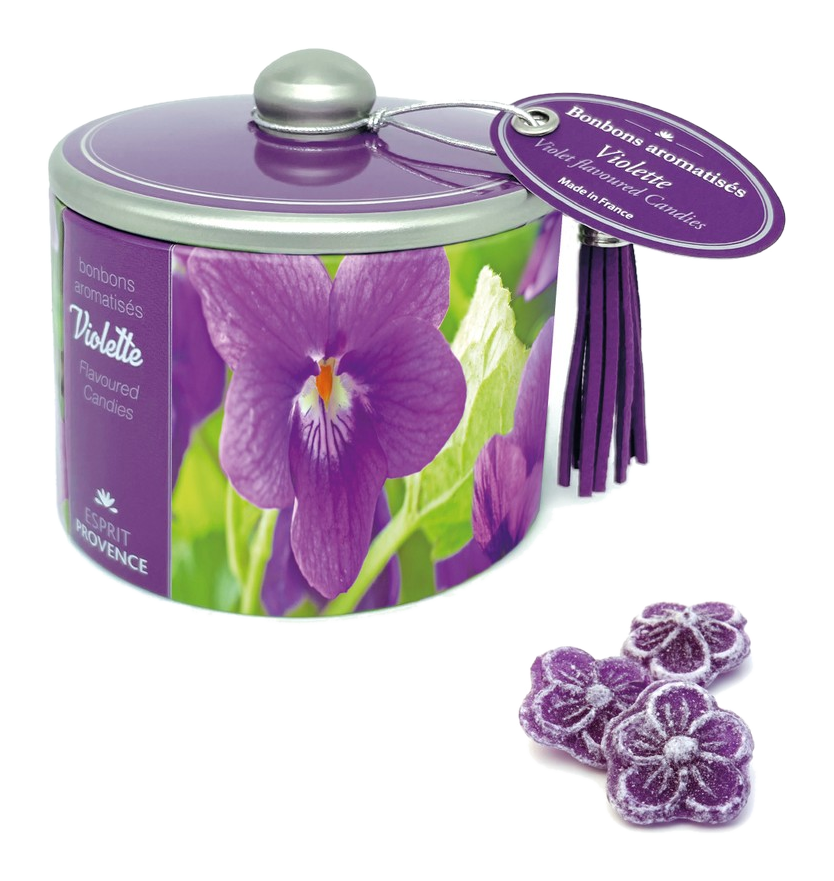 Fialky, bonbony v plechovce 85 g