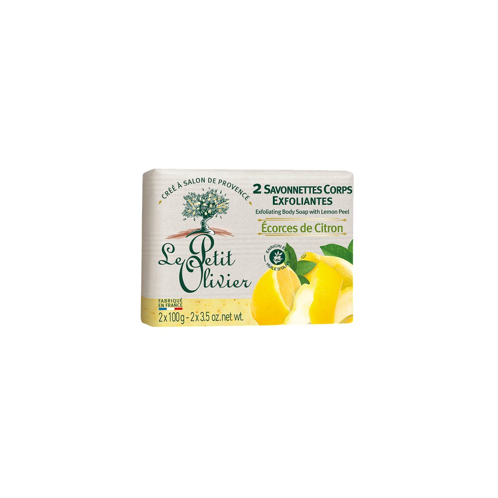 3549620005202 Exfoliating Body Soap Lemon Peel 2x100g