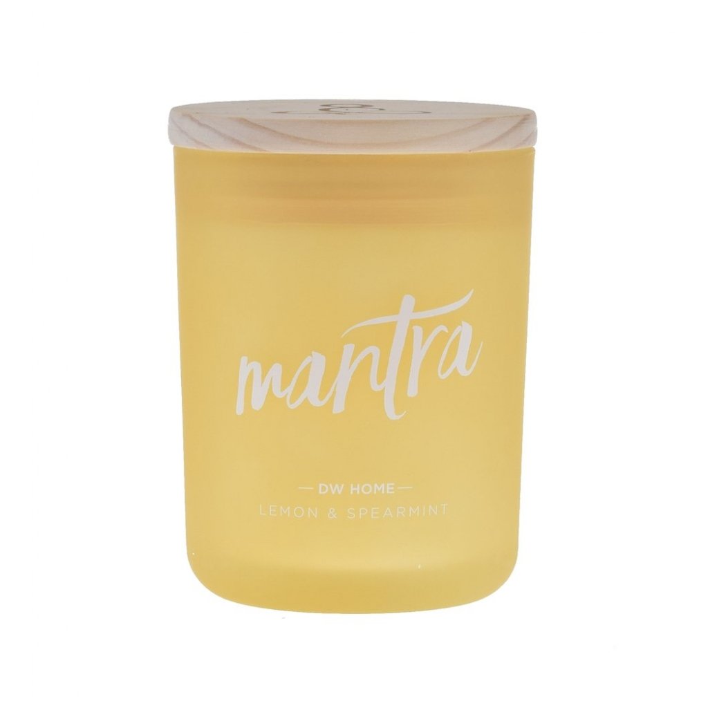 Vonná svíčka - Mantra - Lemon & Spearmint, střední