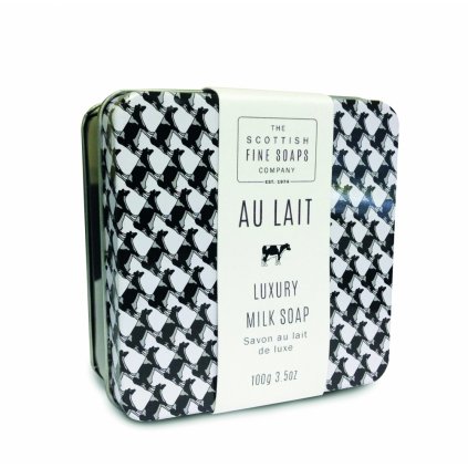 Scottish Fine Soaps Mýdlo v plechu - Au Lait - Čerstvé Mléko, 100g