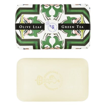 Tiles Olive leaf Green tea  Tuhé mýdlo, 300 g
