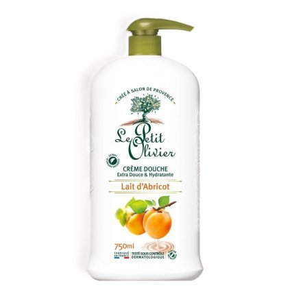 creme douche extra douce hydratante lait abricot packshot