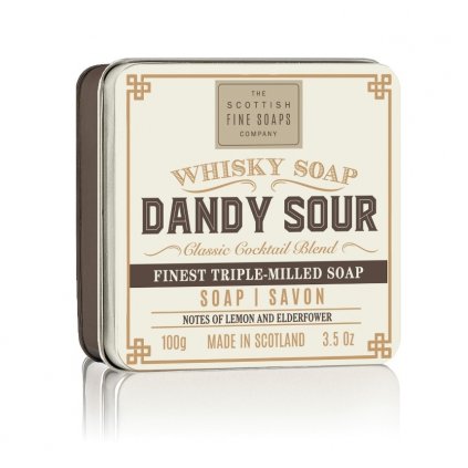 Mýdlo v plechu - Whisky Dandy Sour - Citrón a Bezový Květ, 100g